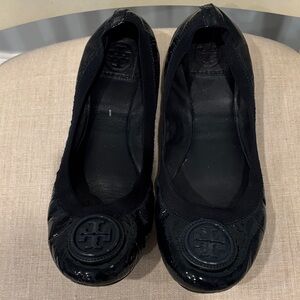 Tory Burch Dark Navy Blue Ballet Flats